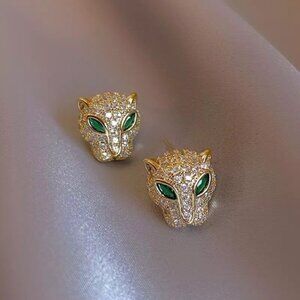 Emerald Panther earrings